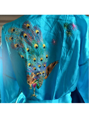 Vintage Esme Robe NWT Unisex M Kimono Chinese Dragon Embroidery Rayon
